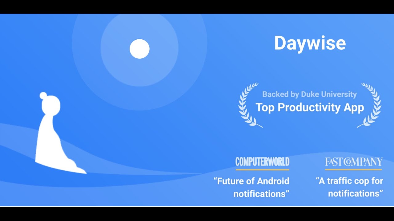 Daywise: Schedule Notifications. Be calm & focused