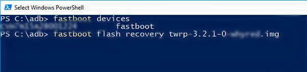 TWRP Recovery on Android Devices using Fastboot