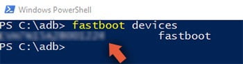 Fastboot device