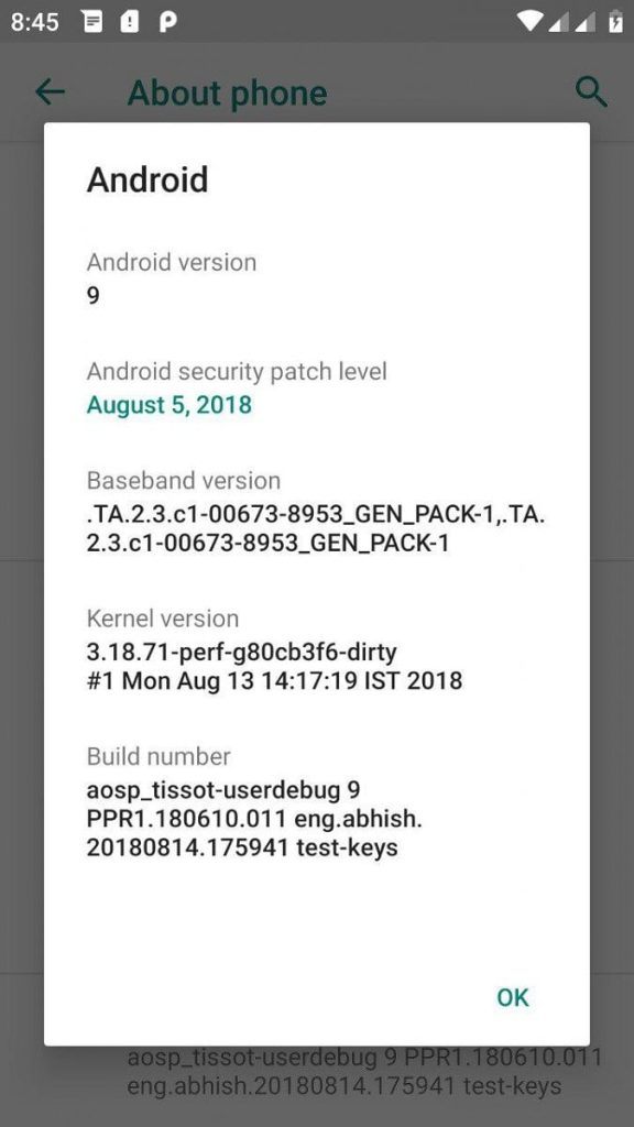 Xiaomi Mi A1 Android Pie