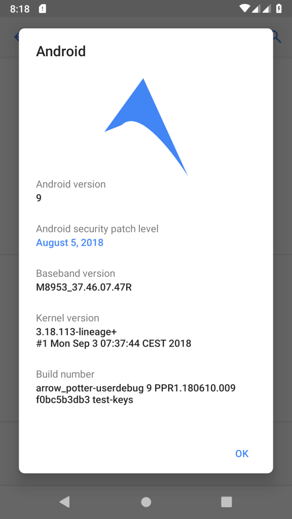 Moto G5 Plus Android 9