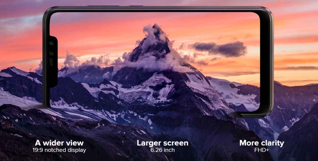 Redmi Note 6 Pro Notchy Display