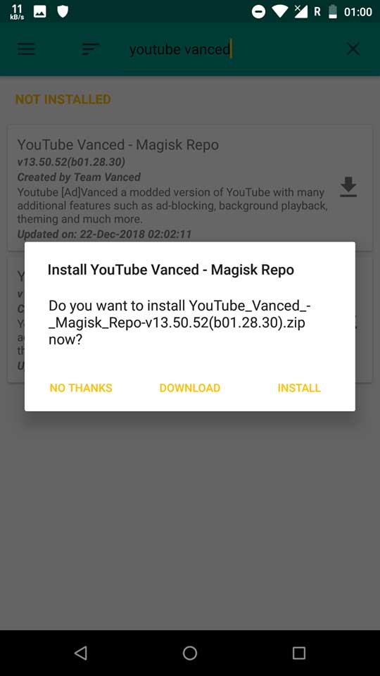 YouTube Vanced with Magisk