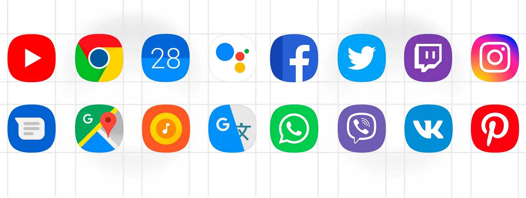 Download One UI Icon pack [Galaxy S10 port] for Android devices