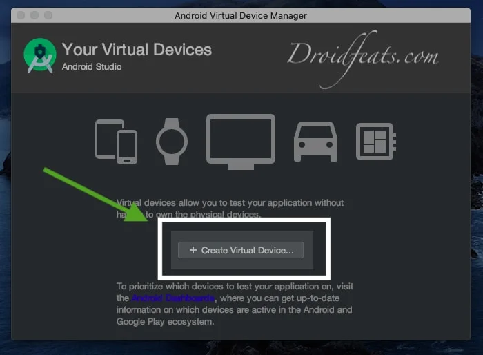 Create Virtual Device on Android Studio