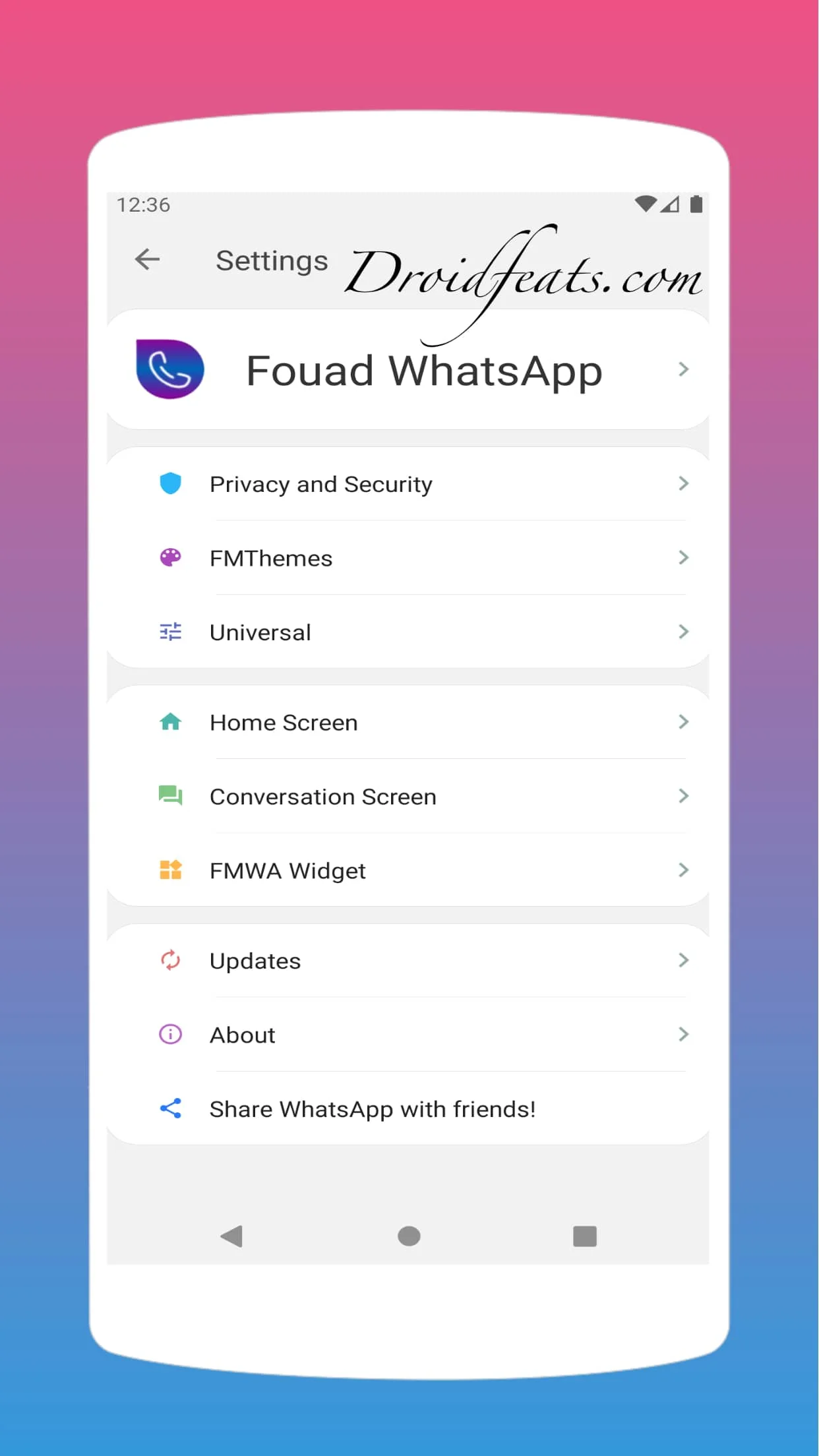 FMWhatsApp screenshot