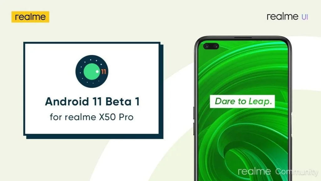 Download Android 11 for the Realme X50 Pro